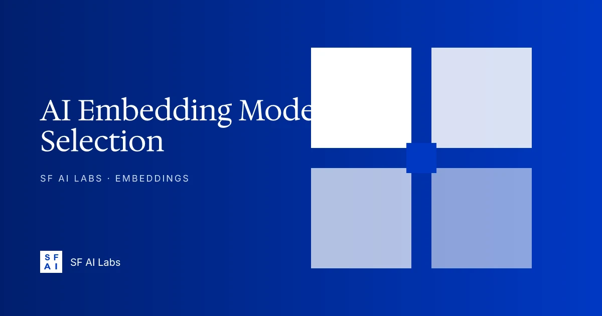 AI Embedding Model Selection and Implementation