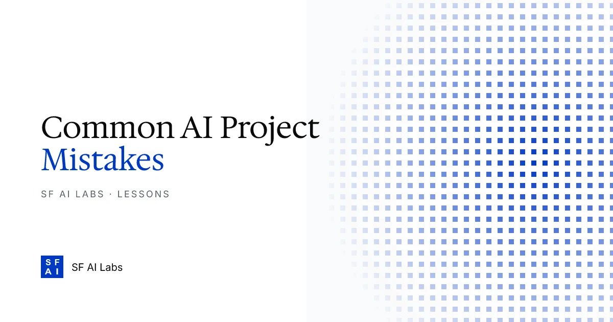 9 Common AI Project Mistakes Non-Technical Founders Make