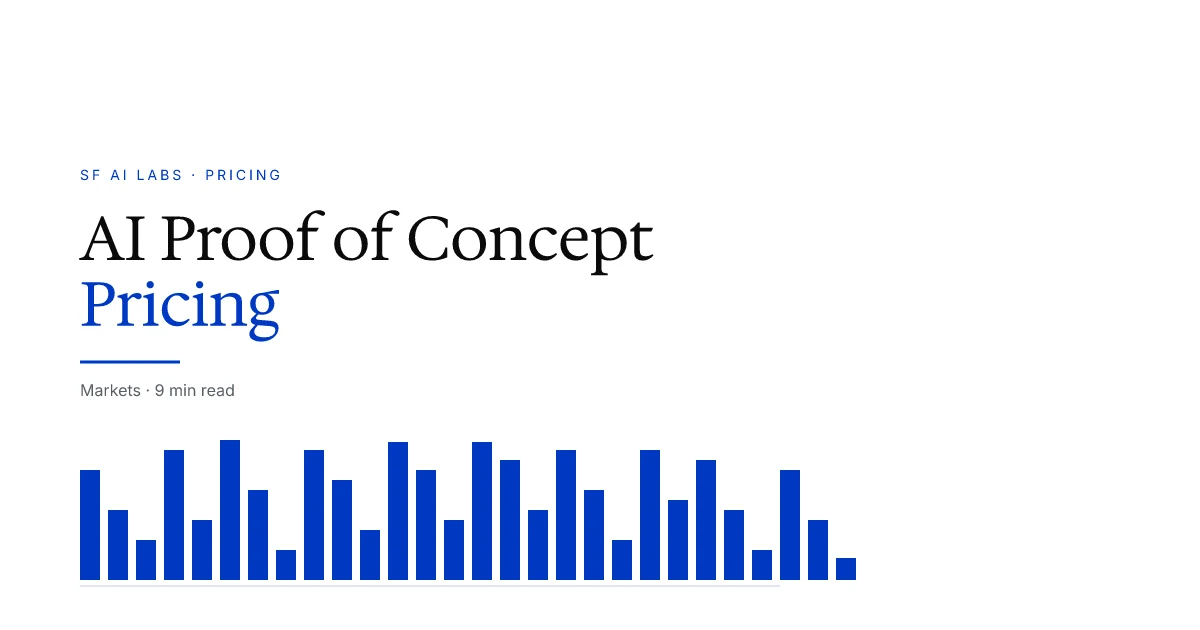 AI Proof of Concept Pricing: What to Budget