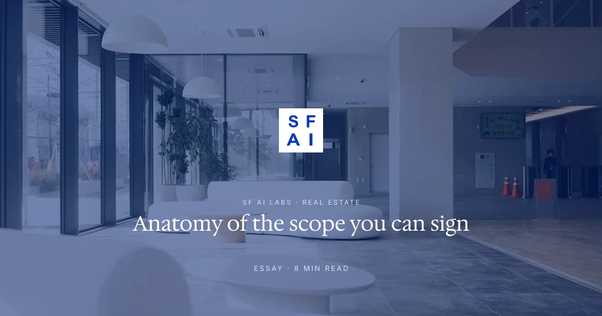 Anatomy of a CRE automation statement of work