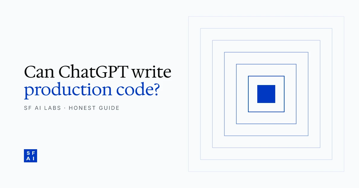 Can ChatGPT write production code for me? (the honest answer)