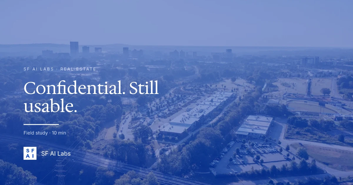 The Confidentiality Framework: safe AI use with client deal data