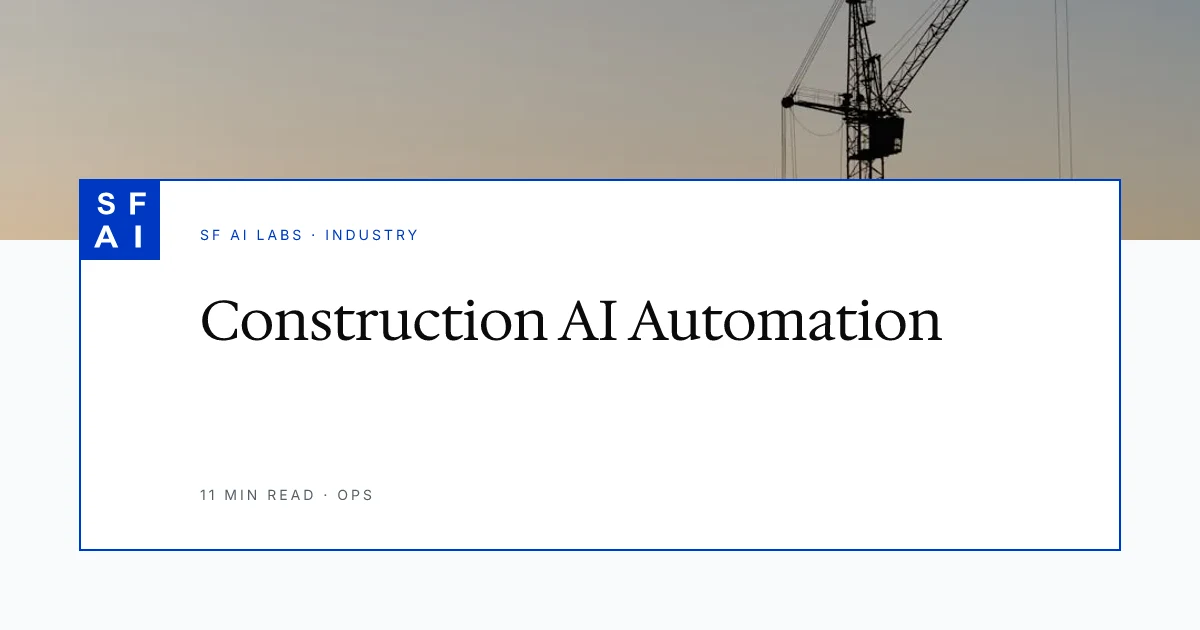 Construction AI Automation Consulting