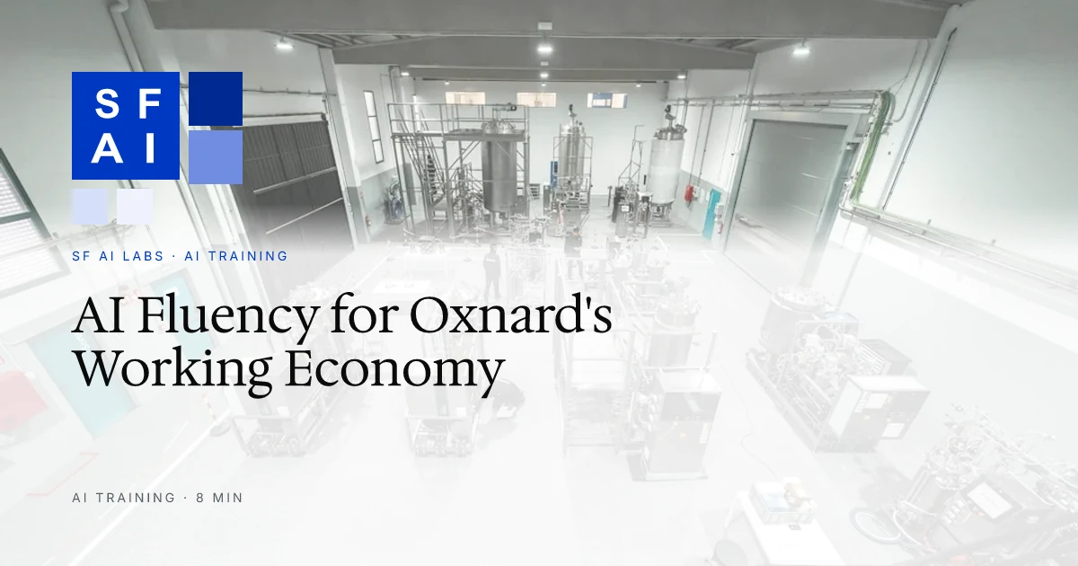 AI Training for Oxnard Small Businesses: Workshops, Grants, and What It Costs