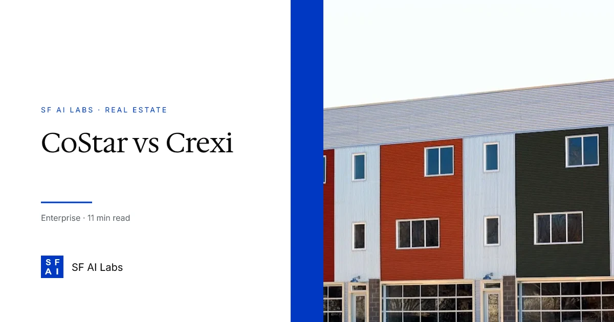 CoStar vs Crexi Intelligence: market data for a small firm's AI stack