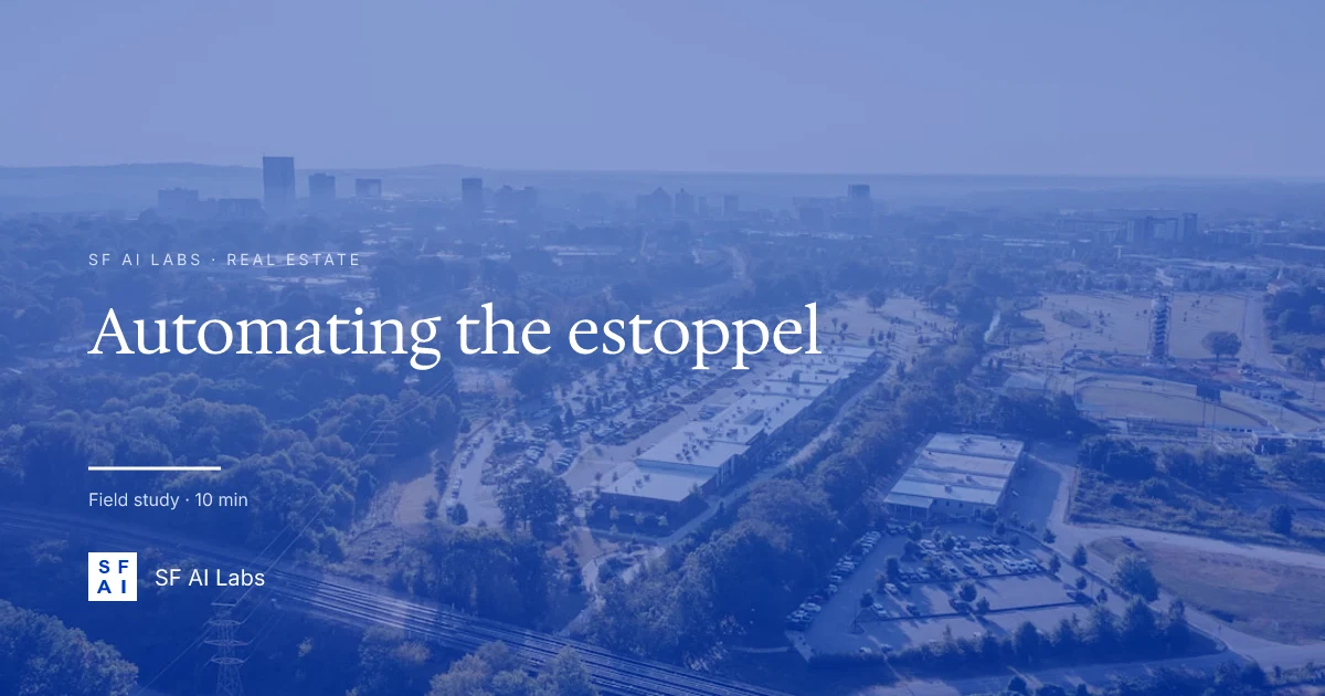The Estoppel Playbook: Automating CRE's Most Tedious Document
