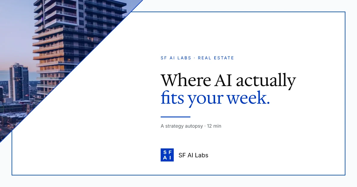 A Field Guide to AI Use Cases in a Small Brokerage