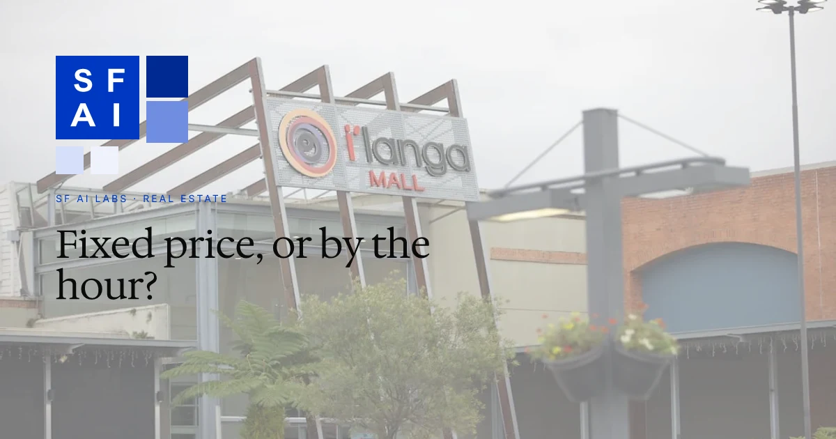 Fixed price vs time and materials for a CRE automation project