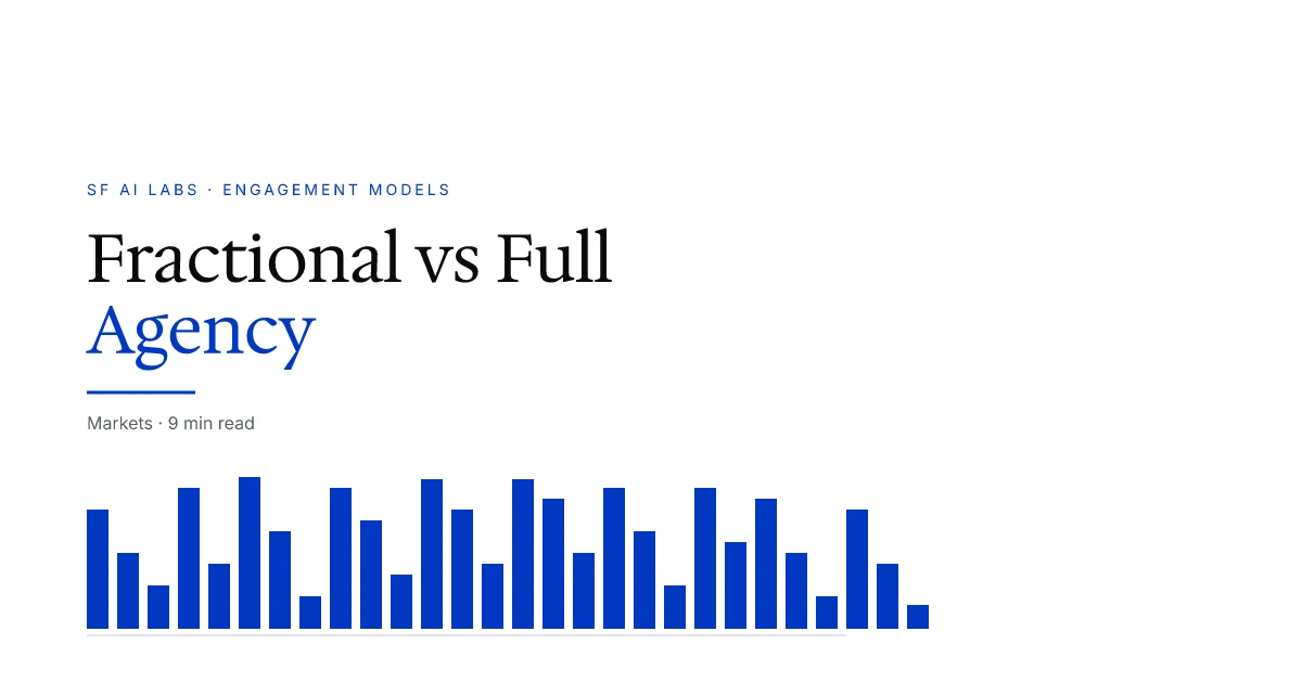 Fractional AI Team Costs vs Full Agency Engagement