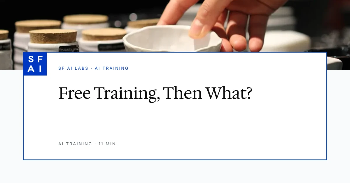 Free AI Training in California (SBDC, SCORE, Chambers) vs a Paid Workshop: What Each Gets You