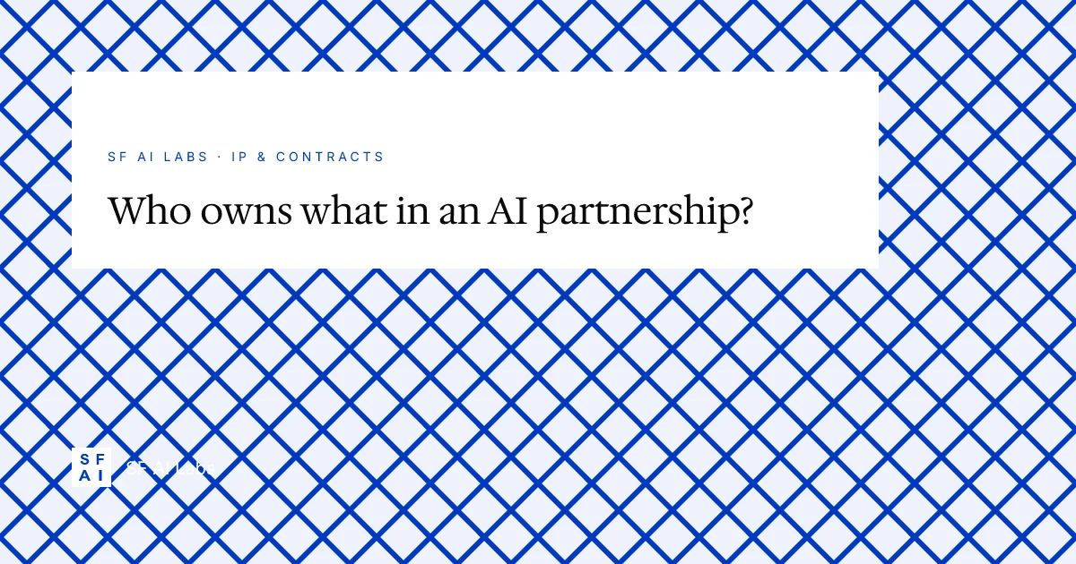 How AI development partnerships handle IP and code ownership