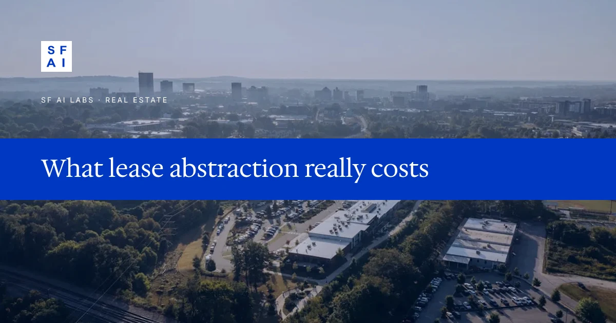 How much does automated lease abstraction cost in 2026?