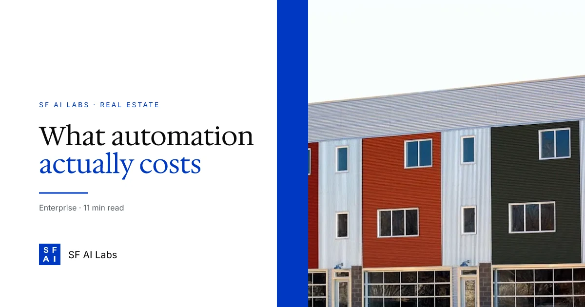 How much does workflow automation cost for a small property management firm?