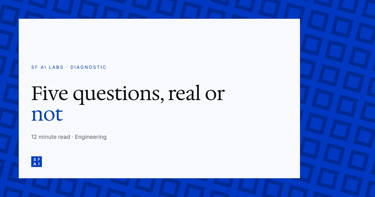 How to know if your AI idea is real (the 5-question test)