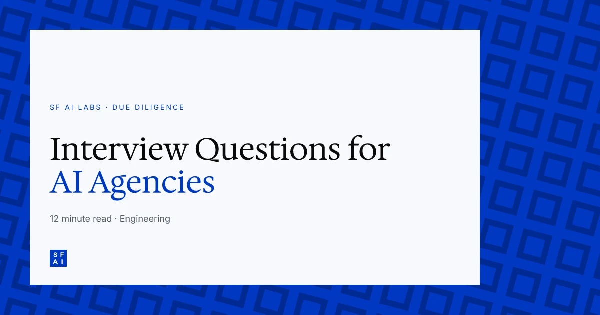 Interview Questions for AI Development Agencies