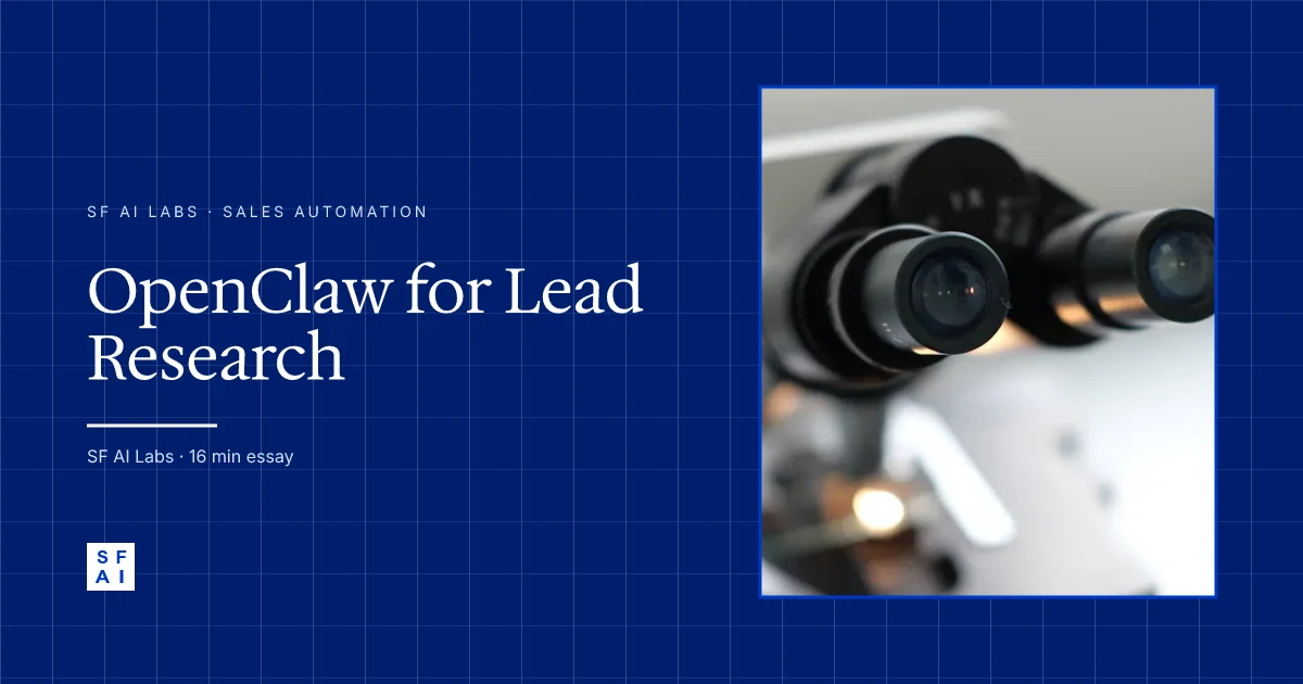 How to Use Openclaw for Lead Research: Automated Prospect Enrichment