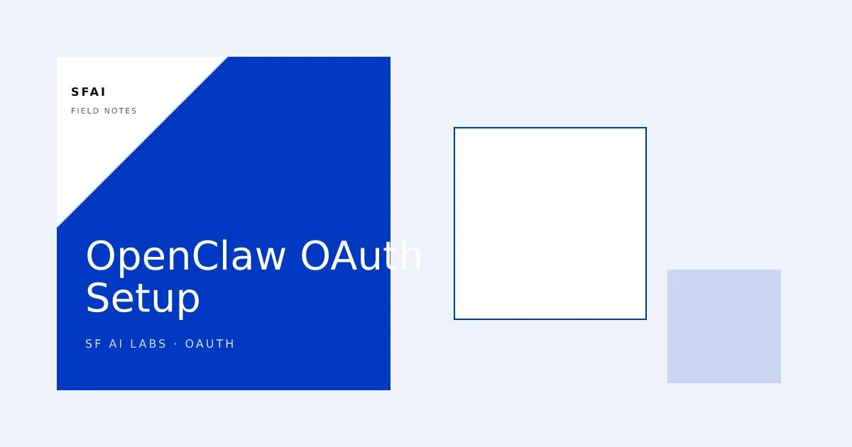 Openclaw OAuth Setup: Connect Multiple AI Model Providers
