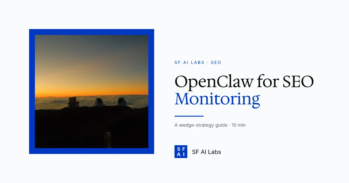 How to Use Openclaw for SEO Monitoring: Rank Tracking and Alerts