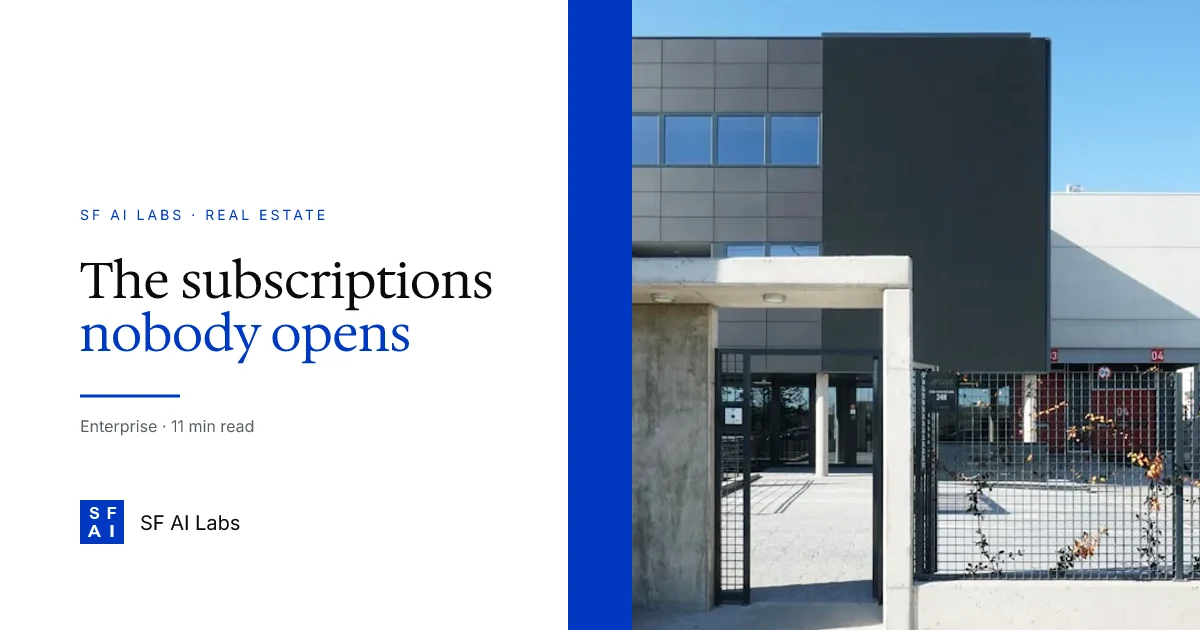 The Real Cost of Proptech Subscriptions Nobody at the Firm Uses