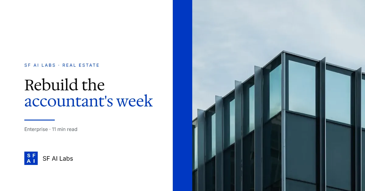 Rethinking the property accountant's week