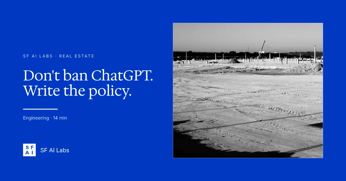 Stop Banning ChatGPT. Write an AI Policy Instead.