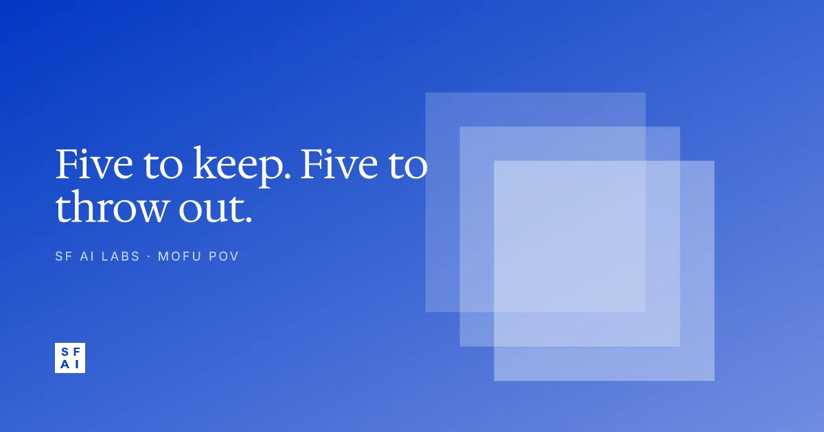 The 80/20 of DIY AI MVPs: what to keep, what to throw out