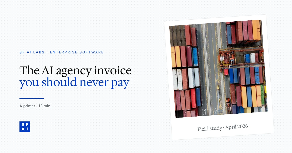 The AI agency invoice you should never pay