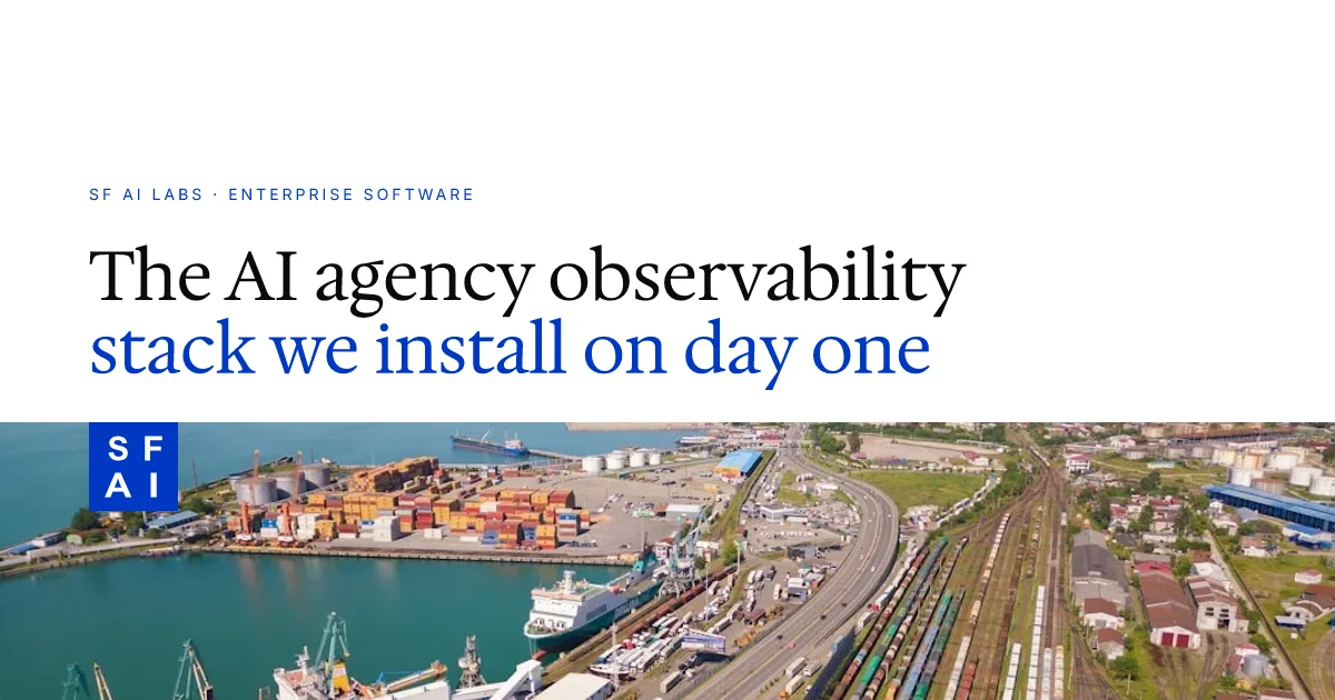 The AI agency observability stack we install on day one