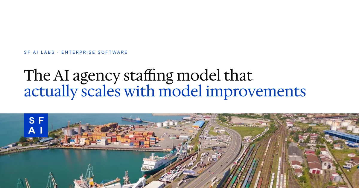 The AI agency staffing model that actually scales with model improvements