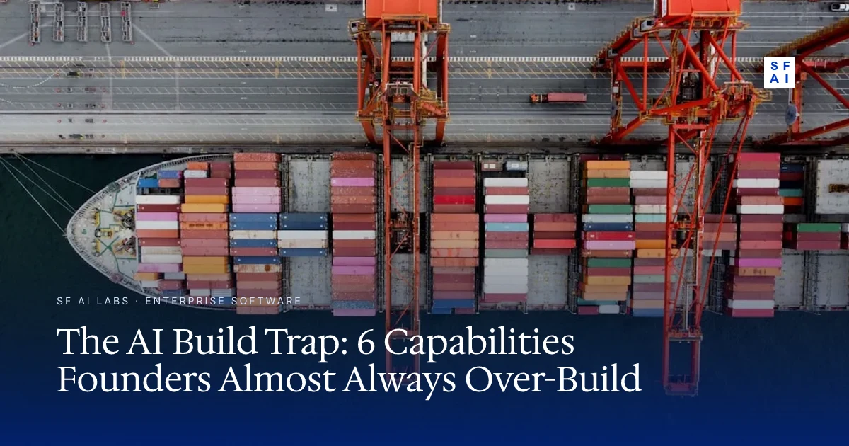 The AI Build Trap: 6 Capabilities Founders Almost Always Over-Build