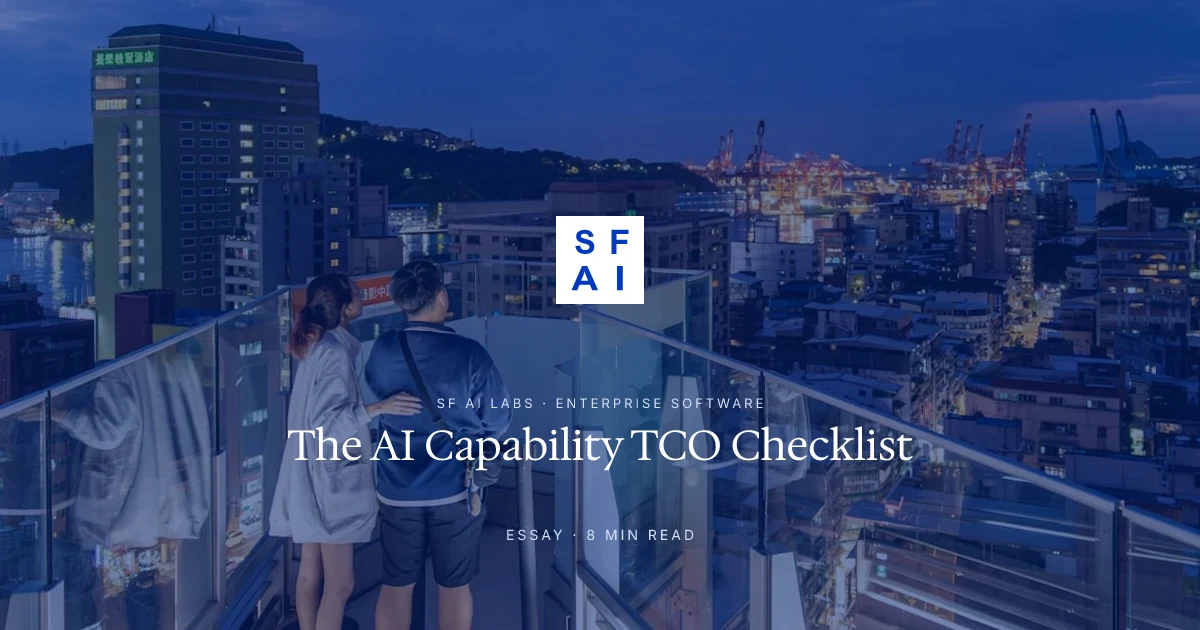 The AI Capability TCO Checklist