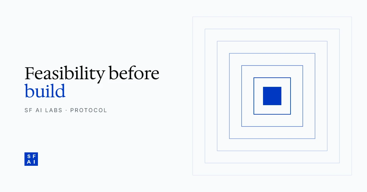 Check Model The AI feasibility check: can current models actually do this? | SFAI Labs