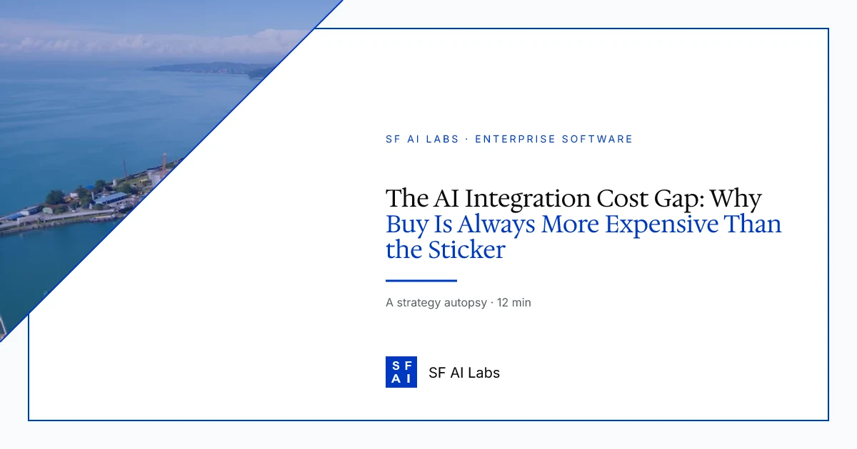 The AI Integration Cost Gap: Why Buy Is Always More Expensive Than the Sticker