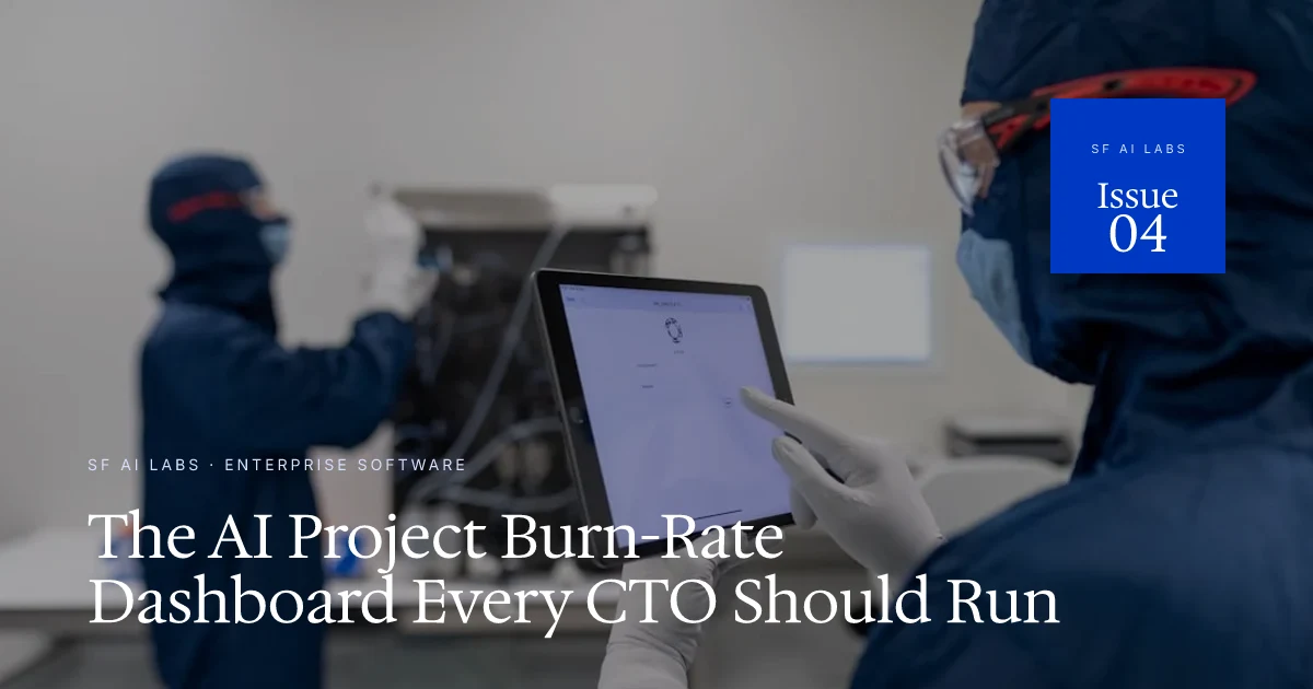 The AI Project Burn-Rate Dashboard Every CTO Should Run