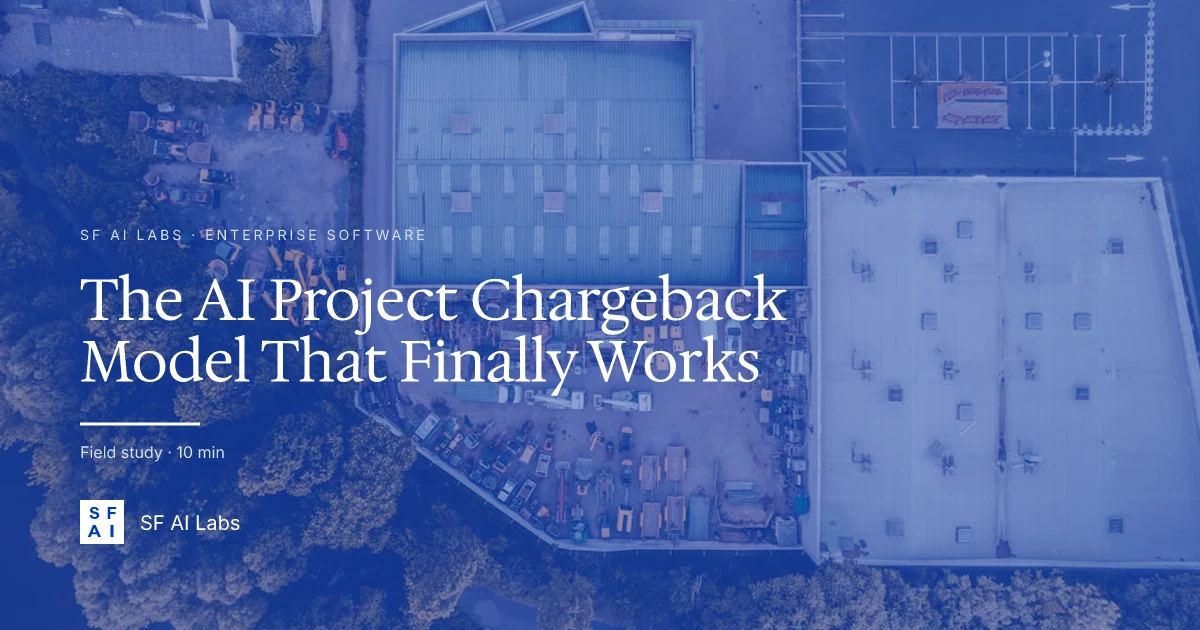 The AI Project Chargeback Model That Finally Works