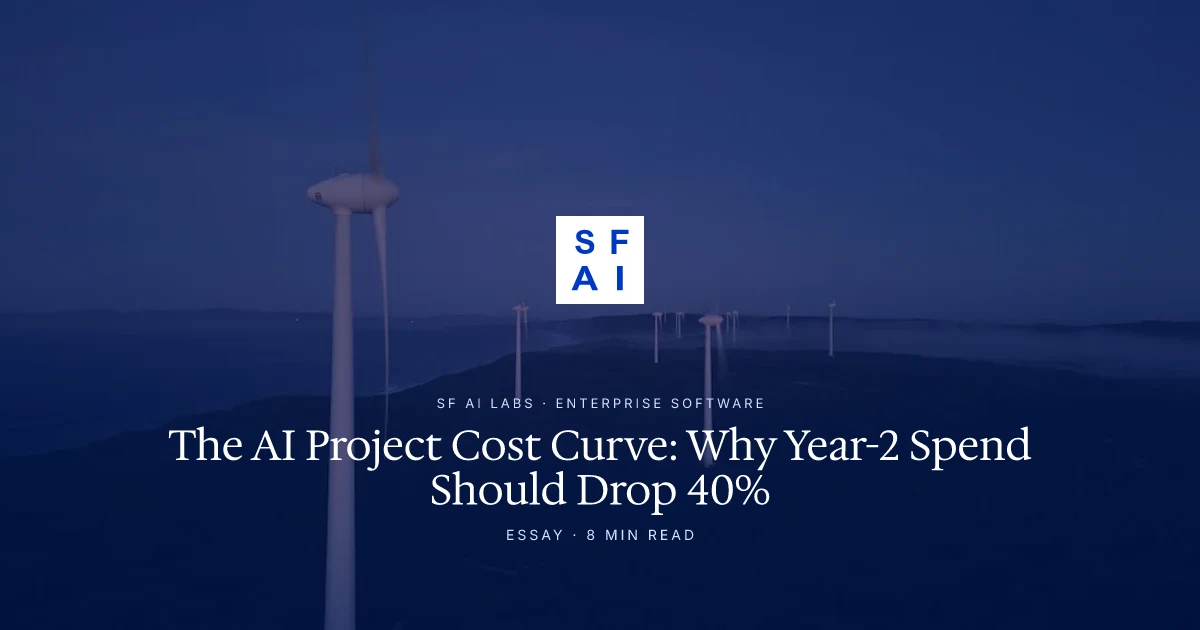 The AI Project Cost Curve: Why Year-2 Spend Should Drop 40%