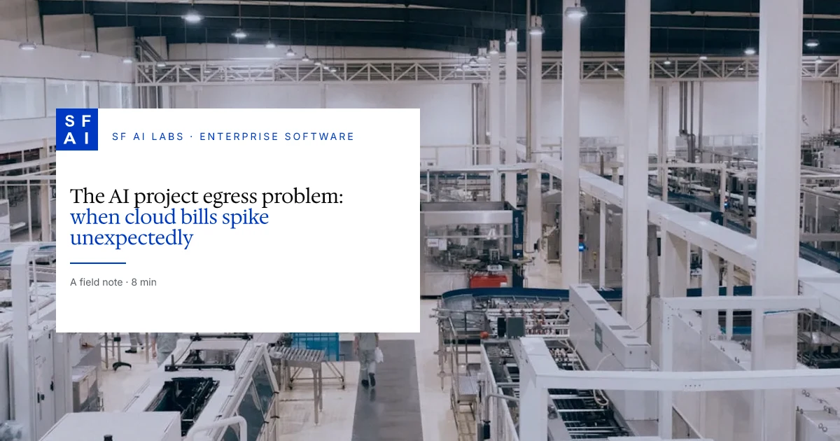 The AI project egress problem: when cloud bills spike unexpectedly