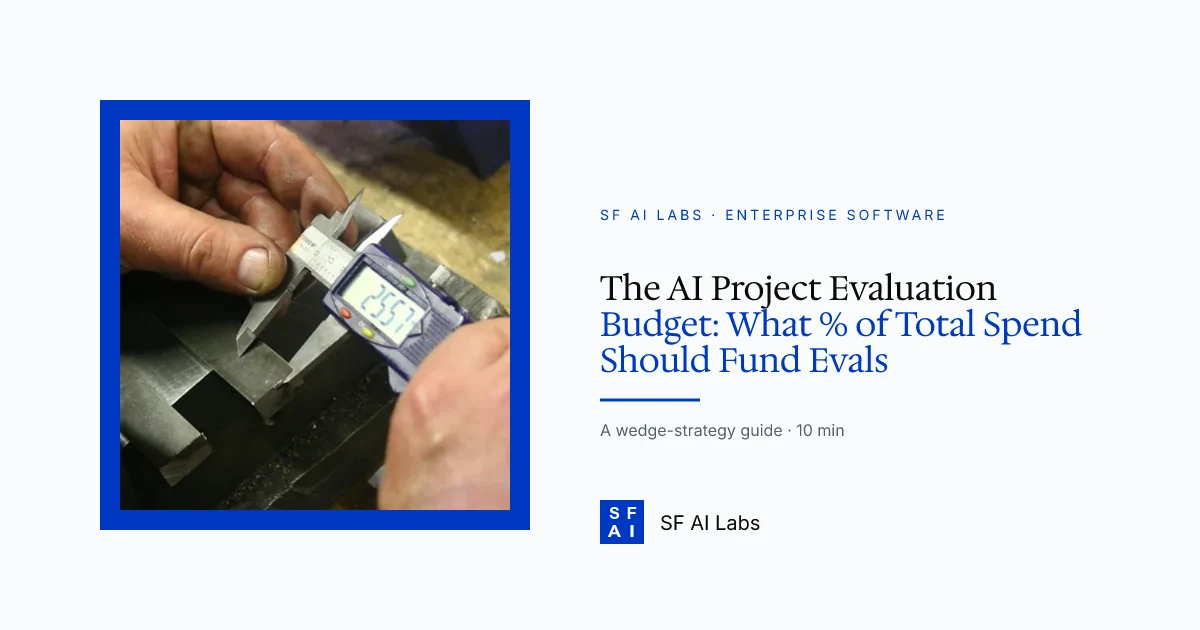 The AI Project Evaluation Budget: What % of Total Spend Should Fund Evals