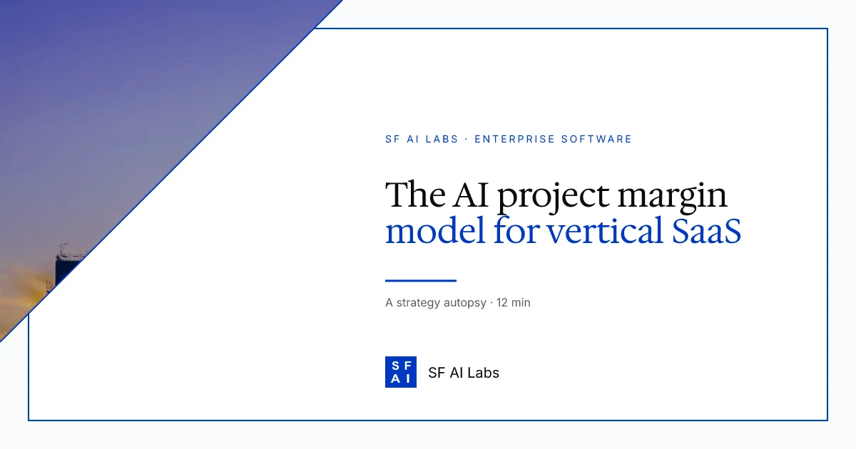 The AI project margin model for vertical SaaS