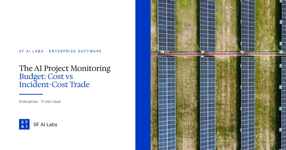 The AI Project Monitoring Budget: Cost vs Incident-Cost Trade