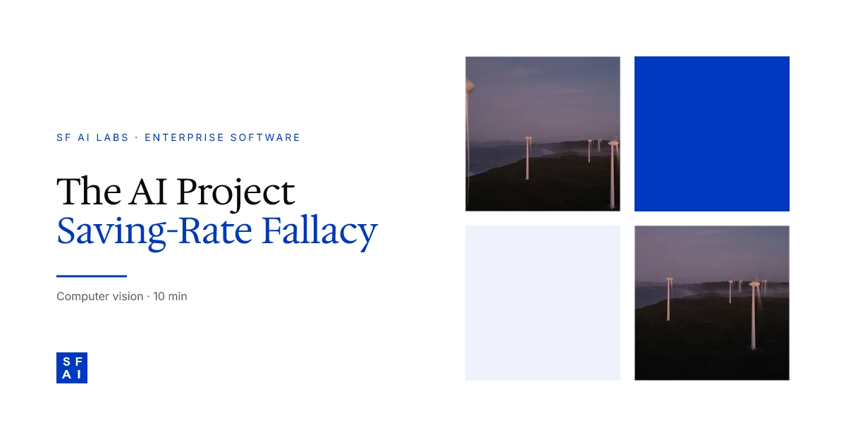 The AI Project Saving-Rate Fallacy