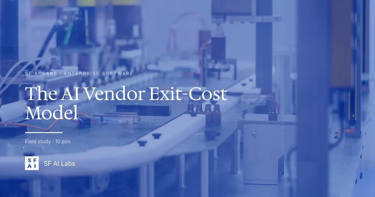 The AI Vendor Exit-Cost Model