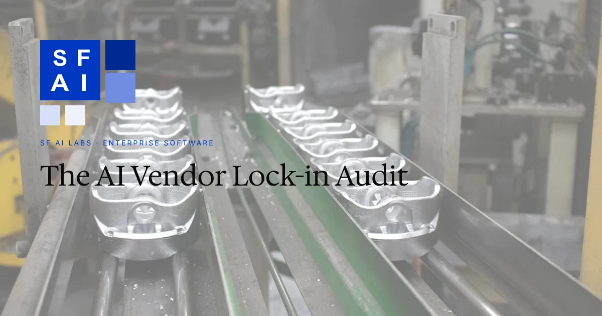 The AI Vendor Lock-in Audit
