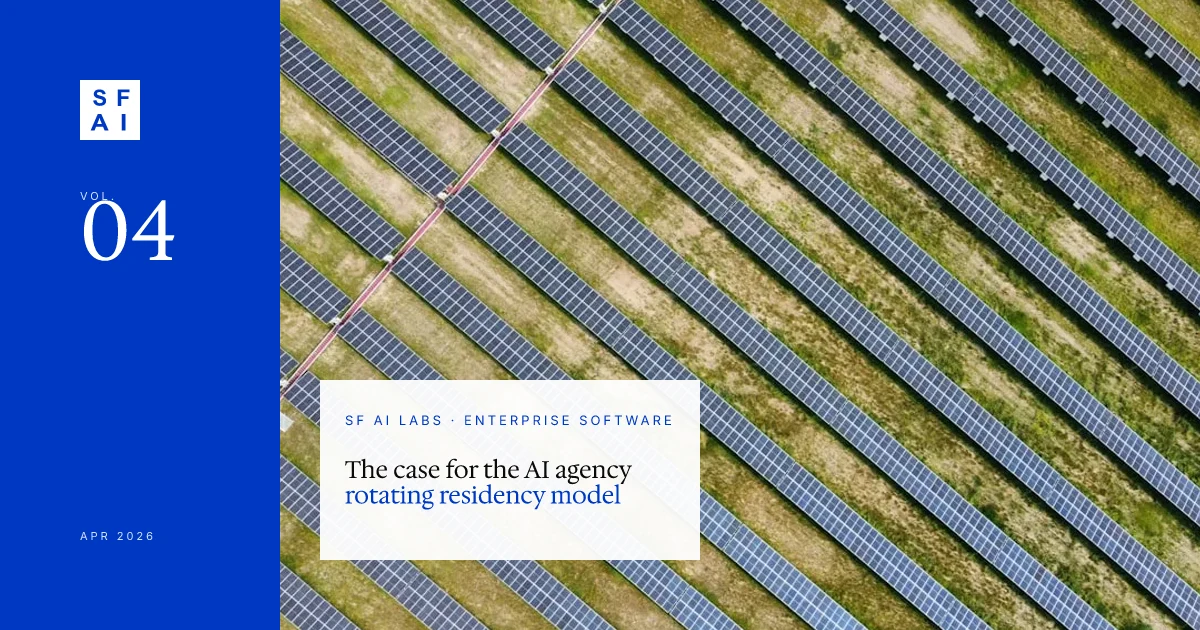 The case for the AI agency rotating residency model