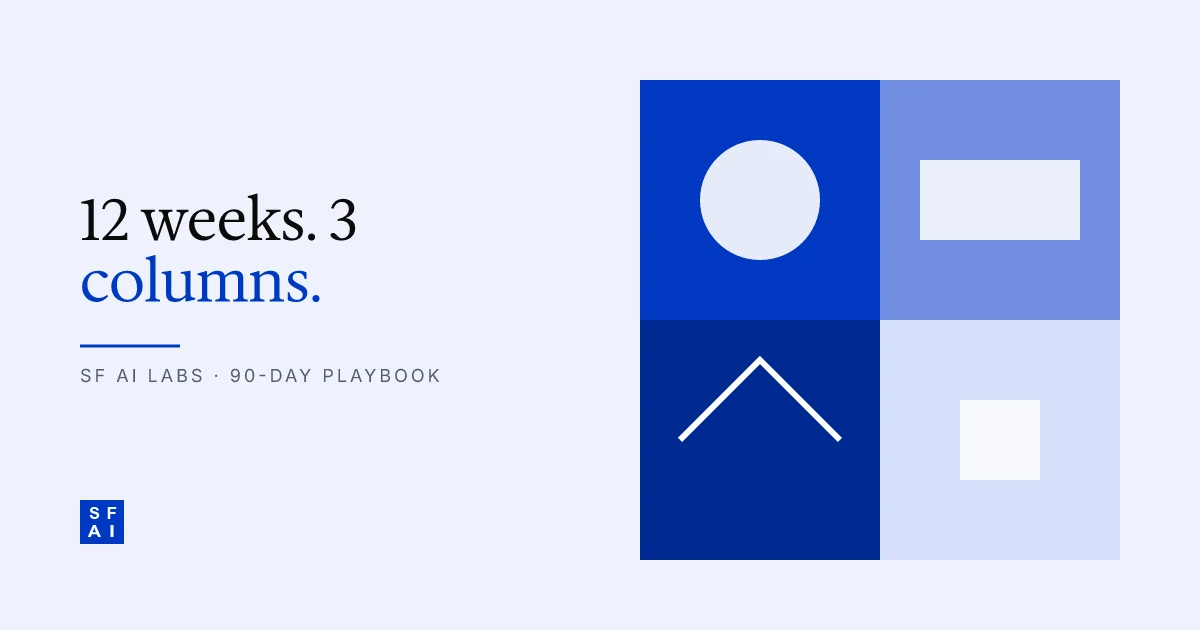 The Founder's First-90-Days Playbook with an AI MVP partner
