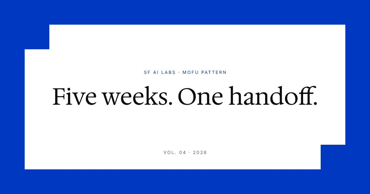 The vibe-code-then-hand-off pattern: how it actually works