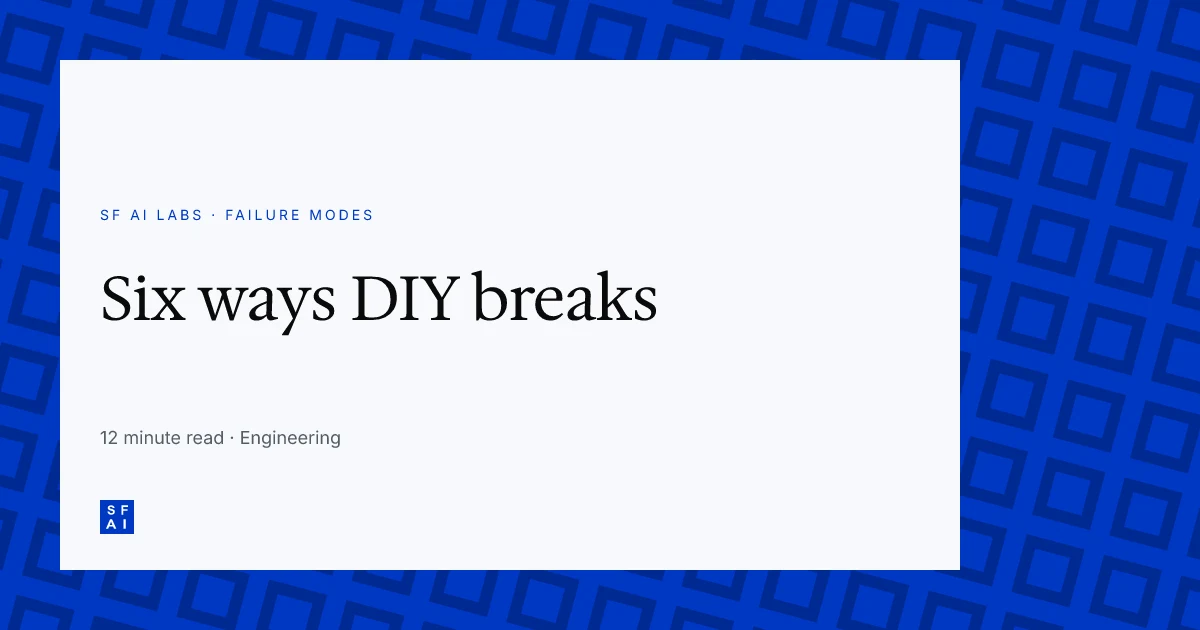 When DIY AI build fails: 6 failure modes founders hit