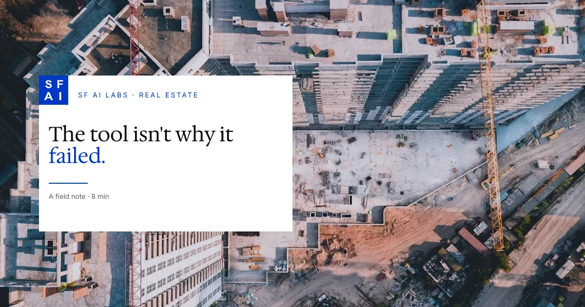 Why most lease abstraction projects fail