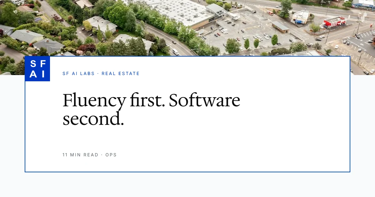 Workshop First vs Software First: Sequencing AI Spend at a Small CRE Firm